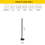 Opviq Lámpara de pared L1171 - Negro